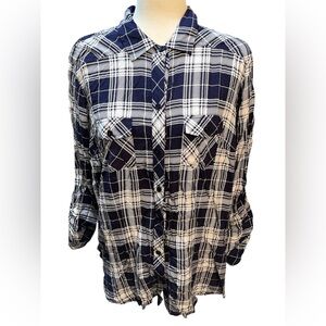 TORRID brand flannel. Size 1. 100% rayon. Very gently worn.